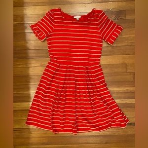 Anthropologie Bordeaux dress. As seen worn by “The New Girl” and Taylor Swift!